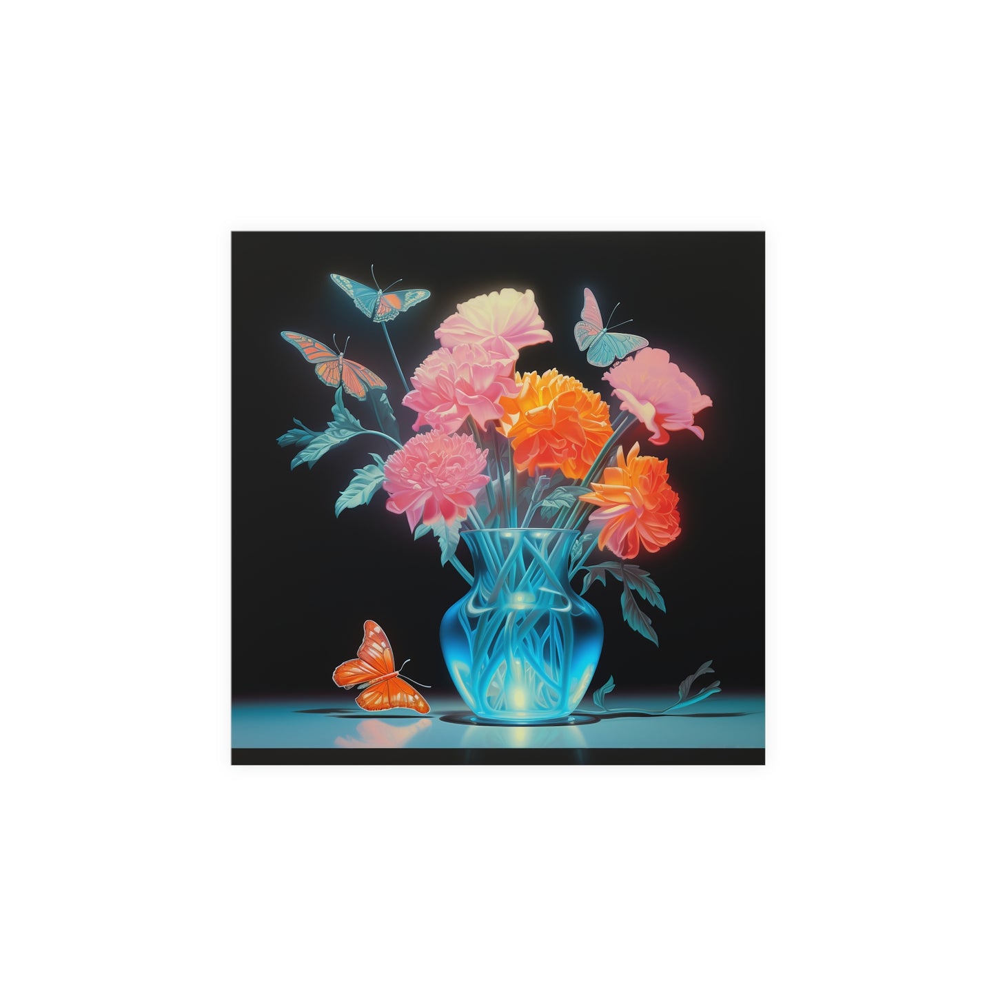 "Vase" | Premium Matte Square Print