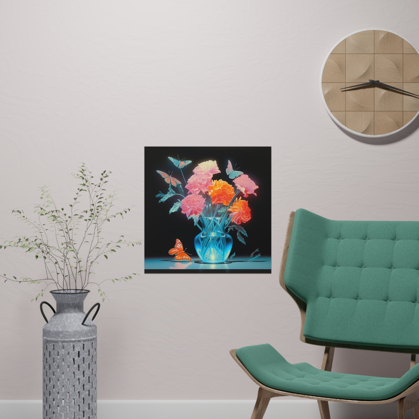 "Vase" | Premium Matte Square Print