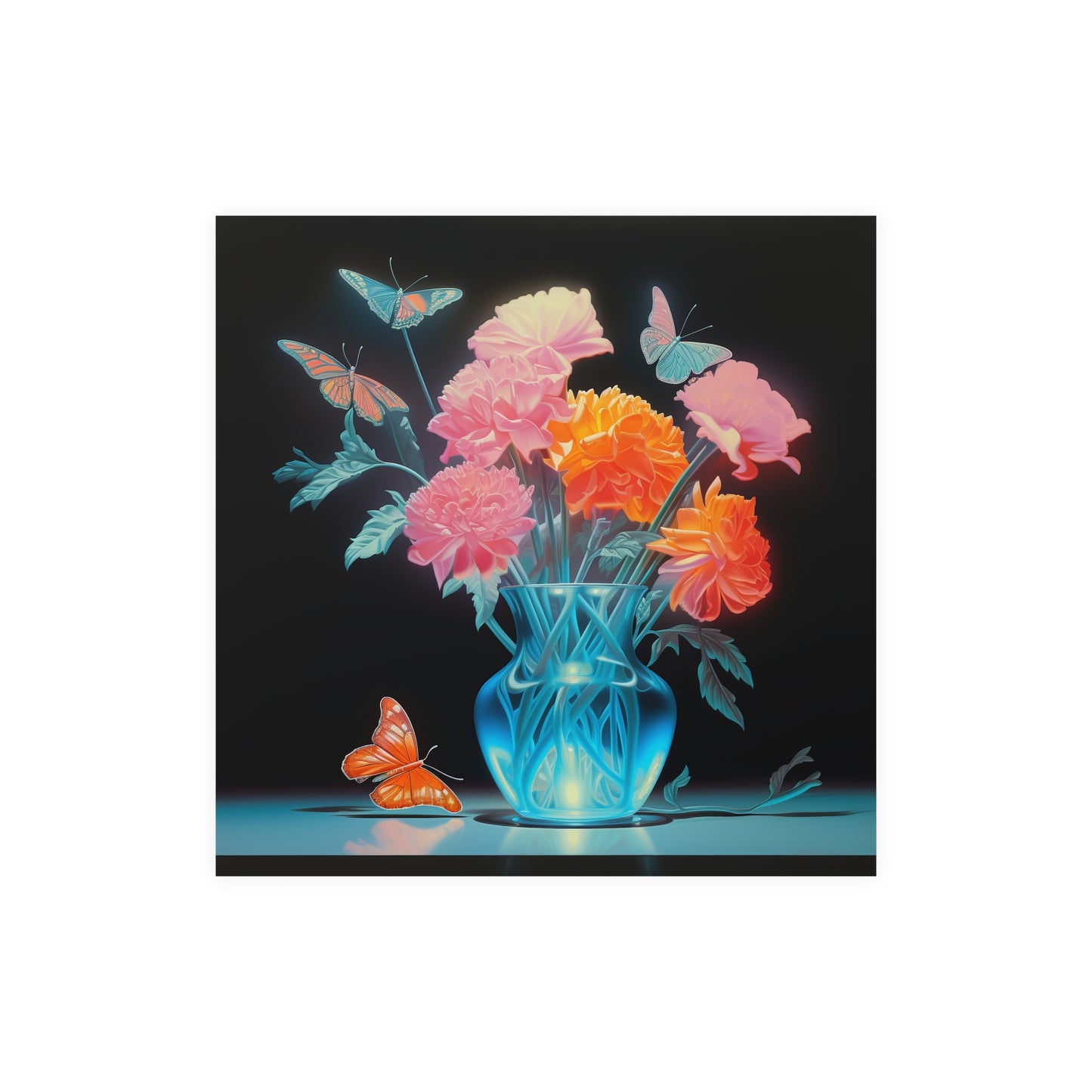 "Vase" | Premium Matte Square Print