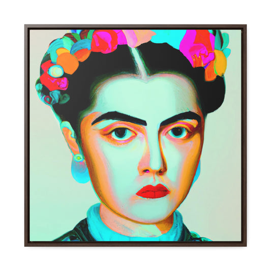"A Frida Kahlo" | 24" x 24" | Gallery Canvas Wrap, Square Frame