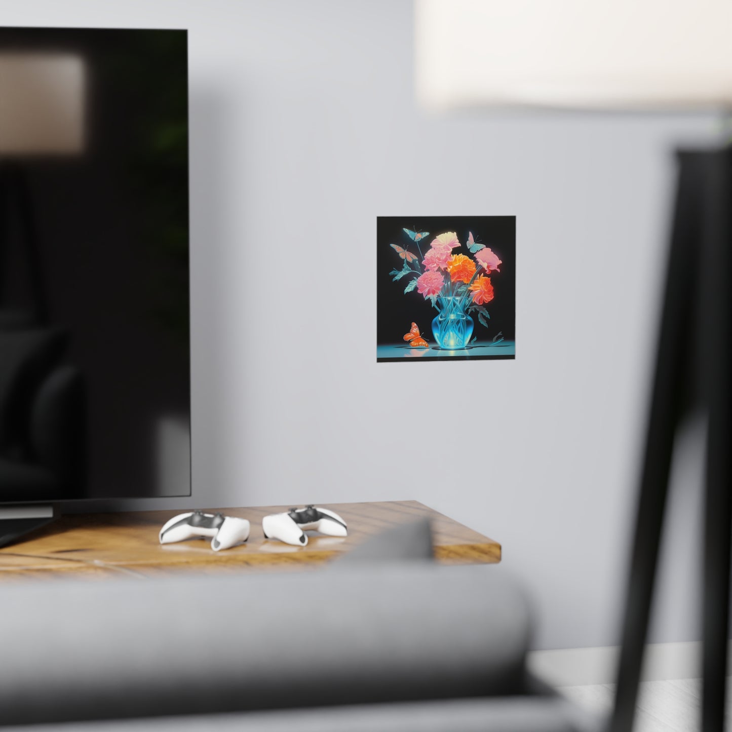 "Vase" | Premium Matte Square Print