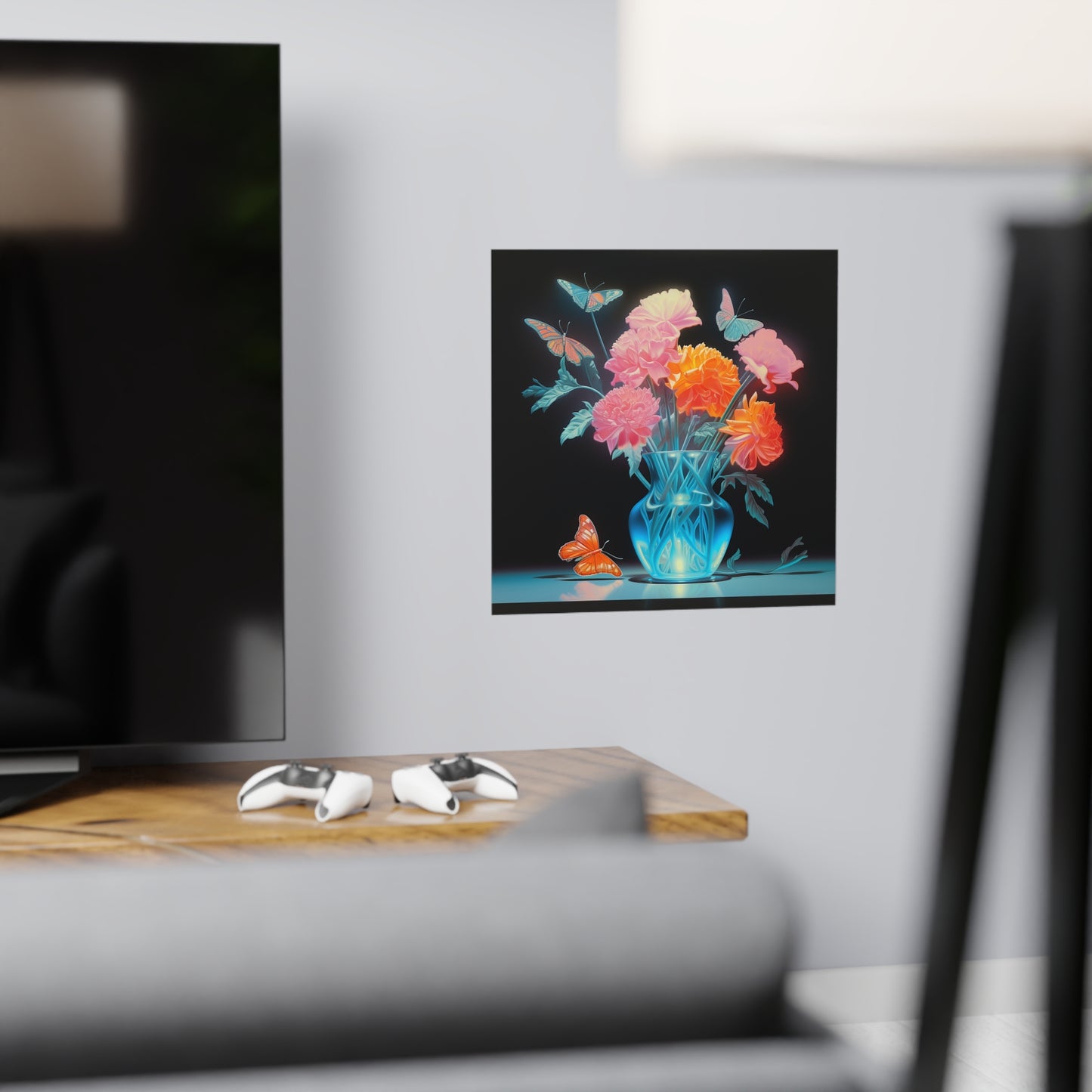 "Vase" | Premium Matte Square Print