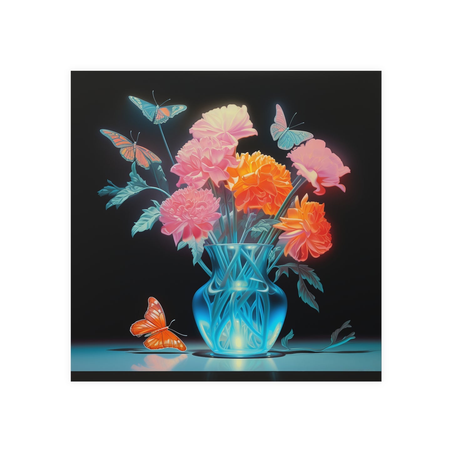 "Vase" | Premium Matte Square Print