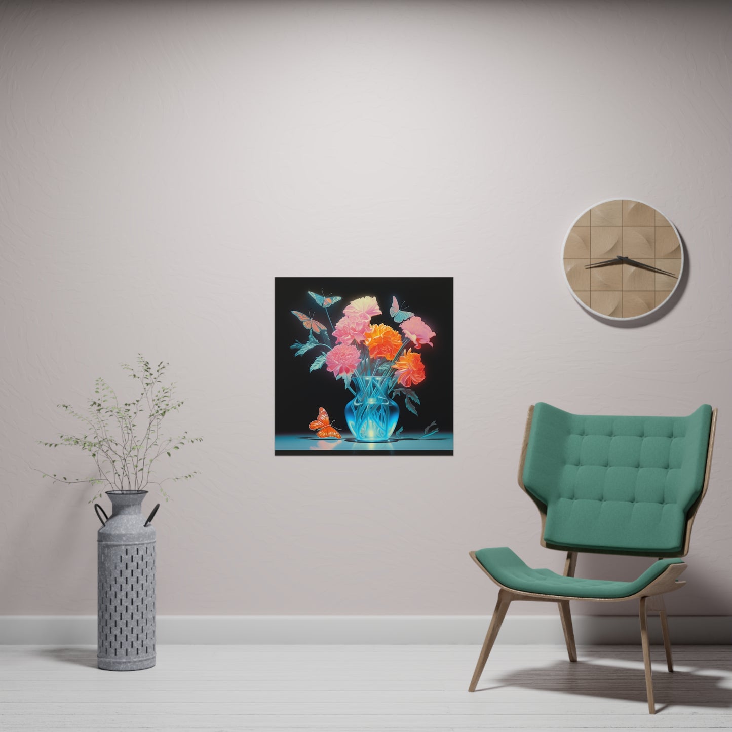 "Vase" | Premium Matte Square Print