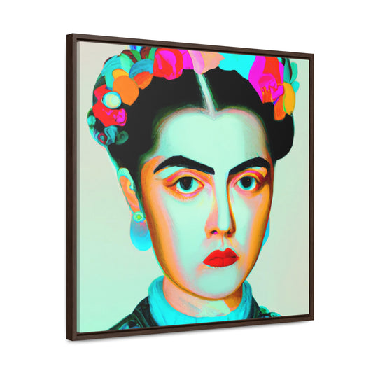"A Frida Kahlo" | 24" x 24" | Gallery Canvas Wrap, Square Frame