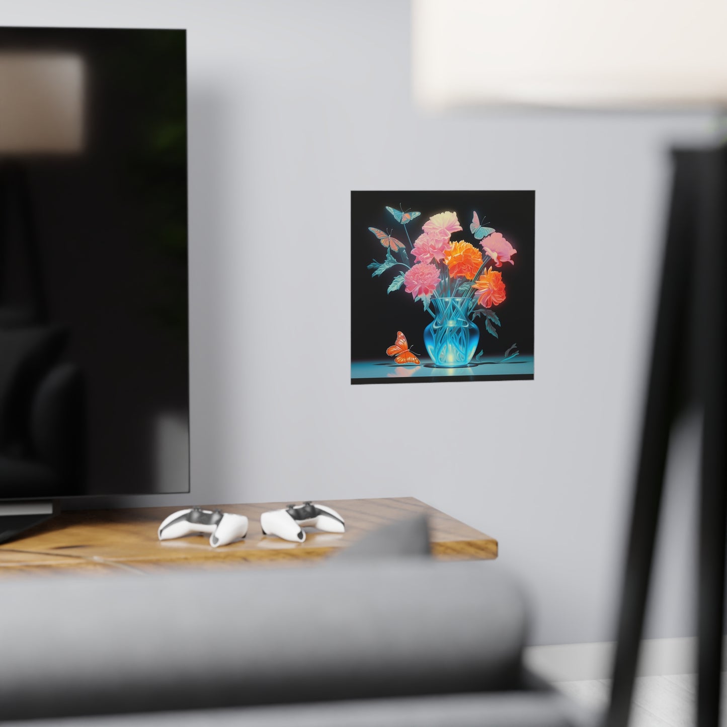 "Vase" | Premium Matte Square Print